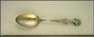 Boats on Water, Buildings, Portland, Maine Souvenir Spoon THUMBNAIL