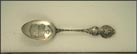 The 46th Star, State Seal, Bull, Oklahoma Souvenir Spoon THUMBNAIL