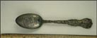 Louisiana Purchase Exposition, Festival Hall and Cascades, Train, Horses and People Souvenir Spoon THUMBNAIL