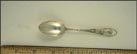 Cut Out Abe Lincoln, Land of Lincoln, Illinois, Springfield, Illinois Souvenir Spoon THUMBNAIL