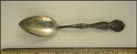 Pikes Peak, Summit Alt. 14147 ft., The Old Way and The New Way of Mining, Colorado Souvenir Spoon THUMBNAIL