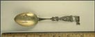 Tree by a Fence, Miner, Cut Out Donkey, Oakland, California Souvenir Spoon THUMBNAIL