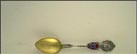 Confederate States of America, Robert E. Lee, Enameled Confederate Flag Souvenir Spoon THUMBNAIL