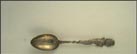 Grover Cleveland, Nominated Three Times Elected Twice, White House, Inaugurated March 4th 1885, 1893 Souvenir Spoon THUMBNAIL