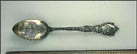 Man on Horse, Church, Popocatepet, Guadalupe, Mexico Souvenir Spoon THUMBNAIL