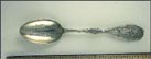 City Scene, Horse and Carriage, Maison Duquet, Batie 1690 Rebatie 1890, Cyr Duquet, Quebec, Canada Souvenir Spoon THUMBNAIL