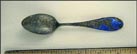 Clarke Steamship Co., Enameled Map of Route in New York and Canada Souvenir Spoon THUMBNAIL