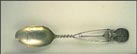Maple Leaf, Racket With Ball, Beaver, Toronto, Canada Souvenir Spoon THUMBNAIL