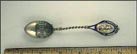 Concave Enameled Woman, Building, Brandenburger, Thor, Germany Souvenir Spoon THUMBNAIL