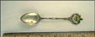 Cut Out, Enameled Maple Leaf, Saskatoon, Canada Souvenir Spoon THUMBNAIL