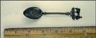 Cathedral, Cut Out Man with Donkey, Guadalajara, Mexico Souvenir Spoon THUMBNAIL