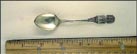 Cut Out Aztec Statue and Symbols, Peru Souvenir Spoon THUMBNAIL