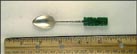 Green Stone Totem, Mexico Souvenir Spoon THUMBNAIL