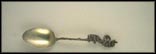 Cut Out Bears Climbing Tree Holding Hat Souvenir Spoon THUMBNAIL