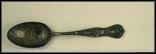 Temple Square, Angel Moroni, Brigham Young, State Seal, Cattle Raising, Plowing, Mine... Souvenir Spoon THUMBNAIL