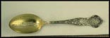Nat. Cash Reg. Bldg, State Seal, Buckeye Leaves, Dayton, Ohio Souvenir Spoon THUMBNAIL