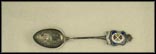 Enameled Crest, Notre-Dame Cathedral, Montreal, Canada Souvenir Spoon THUMBNAIL