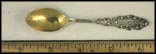 Beaded Scroll Handle, Bound Brook, New Jersey Souvenir Spoon THUMBNAIL