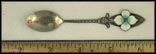 Cut Out Enameled Flower, Vancouver, B.C., Canada Souvenir Spoon THUMBNAIL