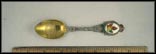 Enameled Maple Leaf, Post Office, Windsor, Ontario, Canada Souvenir Spoon THUMBNAIL