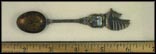 Enameled Picture, Cut Out Ship Souvenir Spoon THUMBNAIL