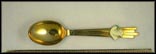 Jul 1943, Enameled Dove Souvenir Spoon THUMBNAIL