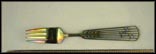 Julen1937, Enamled Birds Flying Through Cut Outs Fork Souvenir Spoon THUMBNAIL