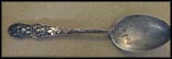 State Seal, Flag in Front of Capitol, Nebraska Souvenir Spoon THUMBNAIL