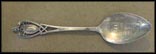 Cut Out Handle, Etched High School, Newton, Iowa Souvenir Spoon THUMBNAIL