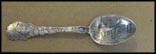 Engraved Bowl, Flower Handle, Des Moines, Iowa Souvenir Spoon THUMBNAIL
