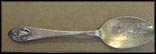 Historical Building, Old Homestead of Gov John Wood The Founder Erected 1835, Quincy, Illinois Souvenir Spoon THUMBNAIL