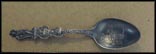 Donkey Carrying Supplies, Native American on Horse, Miner, Colorado Souvenir Spoon THUMBNAIL