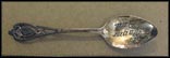 Engraved Bowl, Cut Out Handle, Fort Wayne, Indiana Souvenir Spoon THUMBNAIL