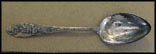 Cut Out Birds Eye View Skyline, Indianapolis, Indiana Souvenir Spoon THUMBNAIL