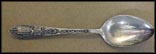 Cut Out Temple, State Seal, Salt Lake City, Utah Souvenir Spoon THUMBNAIL