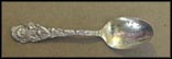 Man Eating Melon, Corn Stalks, New Orleans, Louisiana Souvenir Spoon THUMBNAIL