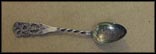 Cut Out Handle, Wheeling, West Virginia Souvenir Spoon THUMBNAIL