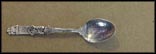 Santa Going Down Chimney, Holly, Sleigh Bells, 'Twas The Night Before Christmas, Stockings Over... Souvenir Spoon THUMBNAIL