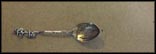 Entrance Gate, Bears on Tree Limb, Gardiner, Montana Souvenir Spoon THUMBNAIL