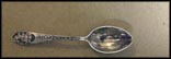 Cut Out Donkey Pulling Wagon, St. Crouix VI Souvenir Spoon THUMBNAIL