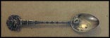 Cutout/ Enameled Coat Of Arms, Etched Bowl, Dresden, Germany Souvenir Spoon THUMBNAIL