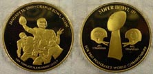 Super Bowl III - gold plated' Art Bar. THUMBNAIL