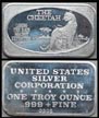 Cheetah' Art Bar by United States Silver Corp.. THUMBNAIL