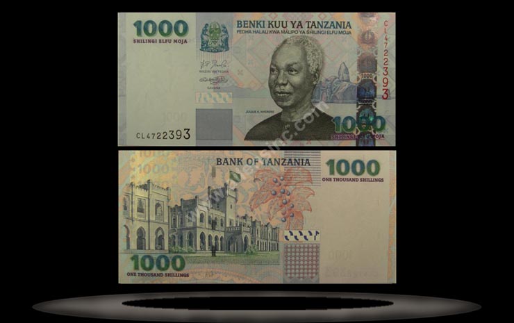 Tanzania Banknote, 1000 Shilingi, ND (2003), P#36 MAIN