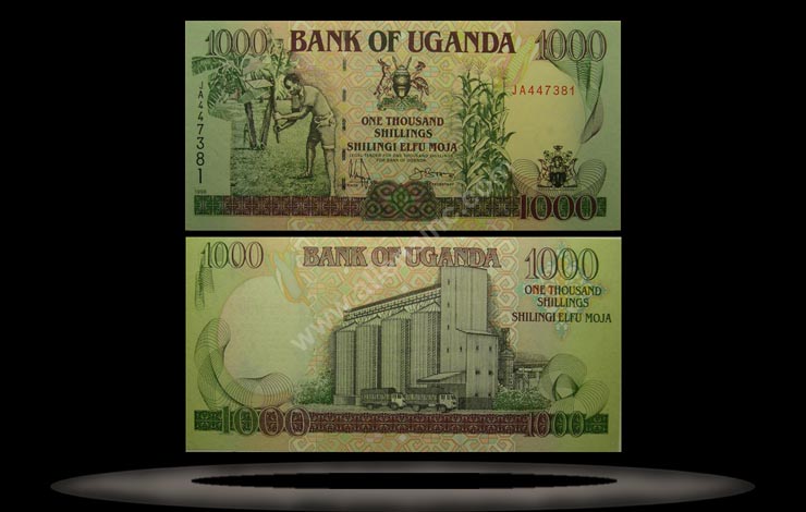 Uganda Banknote, 1000 Shillings, 1998, P#36 MAIN