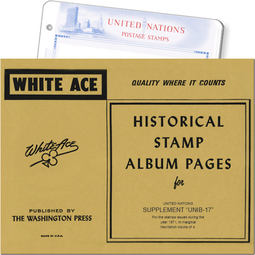 White Ace Supplement - United Nations Inscription Blocks, 'UNIB17', 1971 MAIN