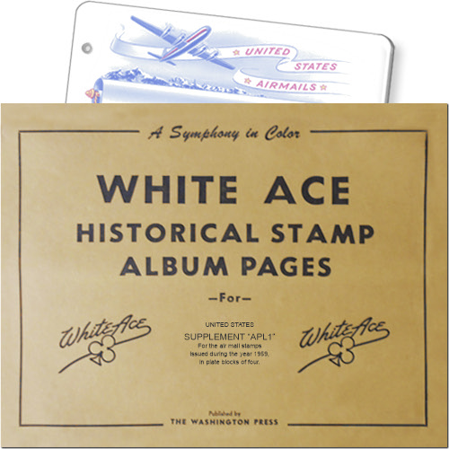 White Ace Supplement - Airmail Plate Blocks, 'APL1', 1959 MAIN