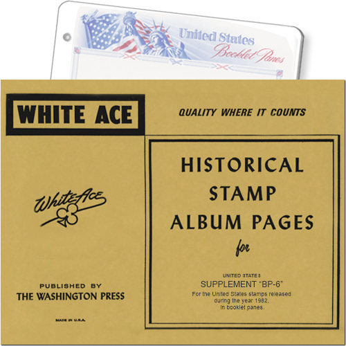 White Ace Supplement - Booklet Panes, 'BP6', 1982 MAIN