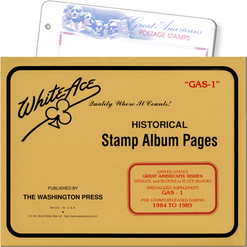 White Ace Supplement - Great Americans, 'GAS1', 1985 MAIN