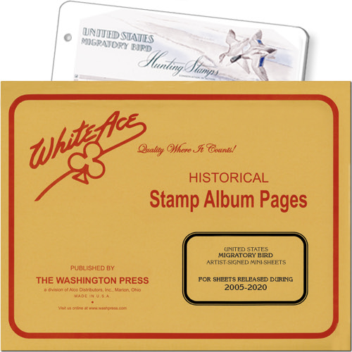 White Ace Album Pages - Migratory Birds Artist-Signed Mini-Sheets 2005-2020 MAIN